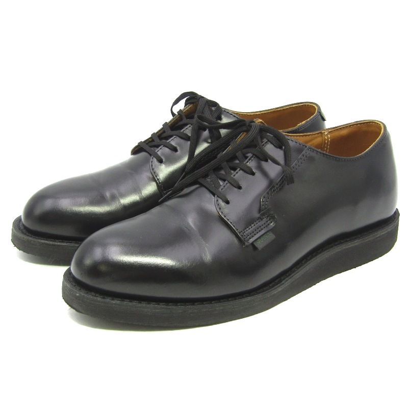 REDWING レッドウィング US7D 25cm ポストマン オックスフォード 101 プレーントゥ Postman Oxford 黒 ブラック シャパラル 35005619