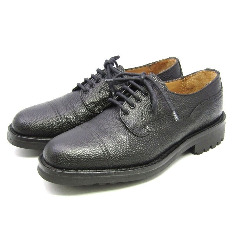 美品 JOSEPH CHEANEY&SONS チーニー UK7F イミテーション キャップトゥ CAIRNGORM 2 グレインレザー ケンゴン2 外羽根 ブラック 35005630