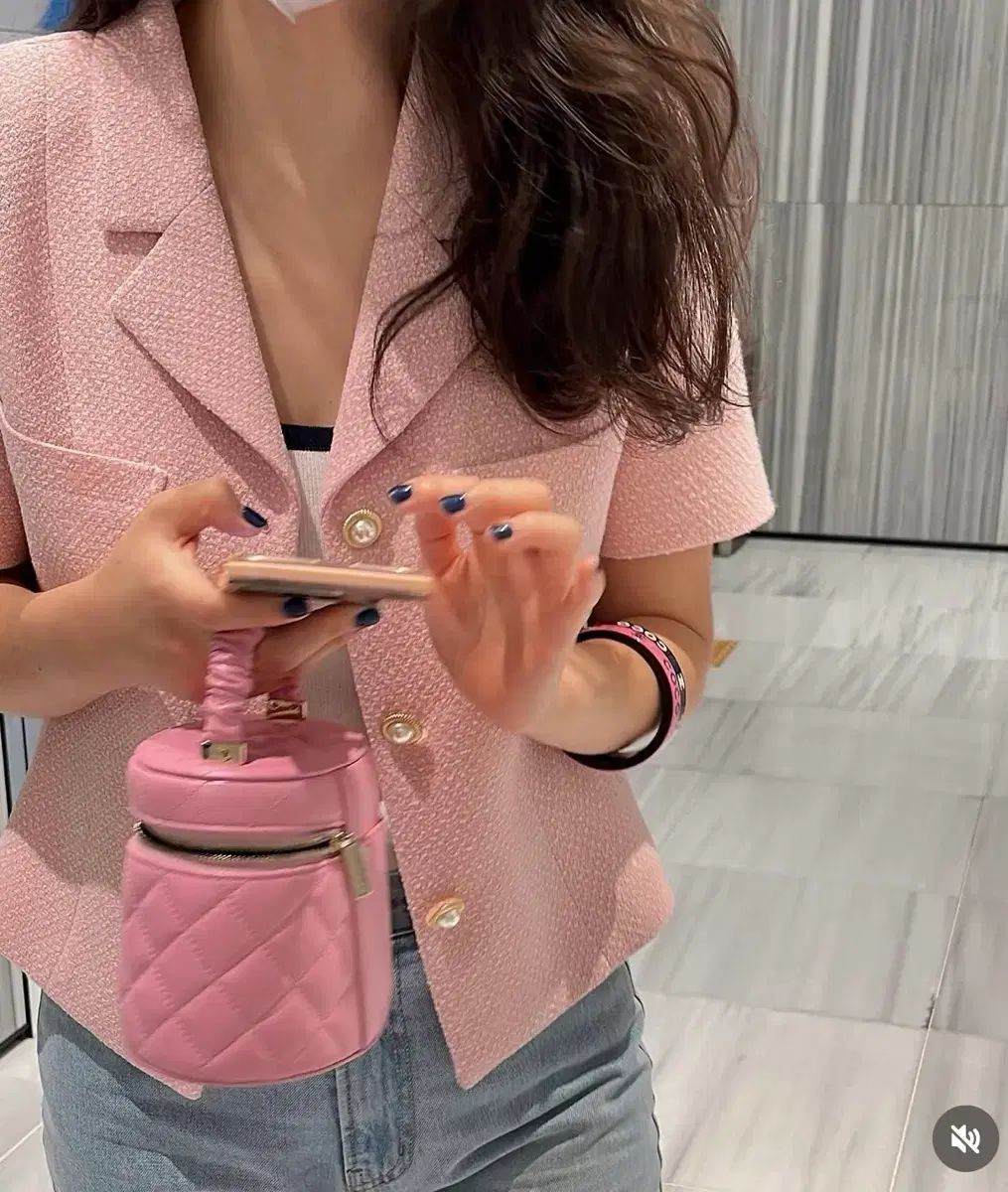 SSUMJ プレミアム LINE 半袖 ツイードジャケット