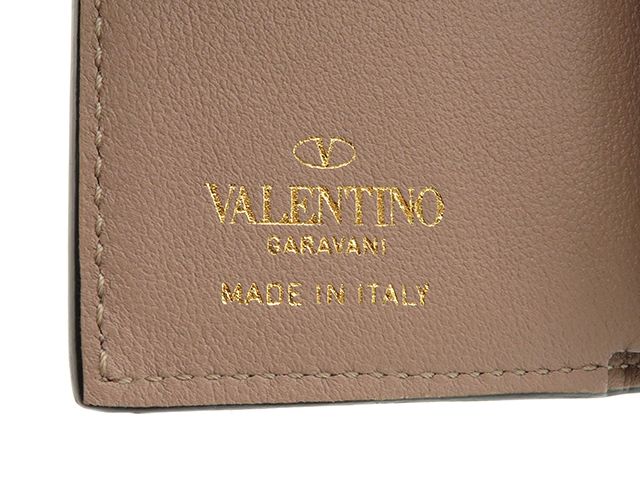 VALENTINO ヴァレンチノ ロックスタッズ コンパクトウォレット 三
