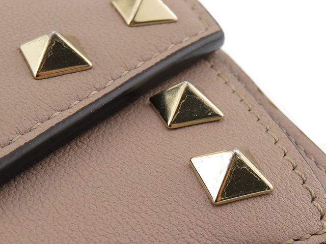 VALENTINO ヴァレンチノ ロックスタッズ コンパクトウォレット 三