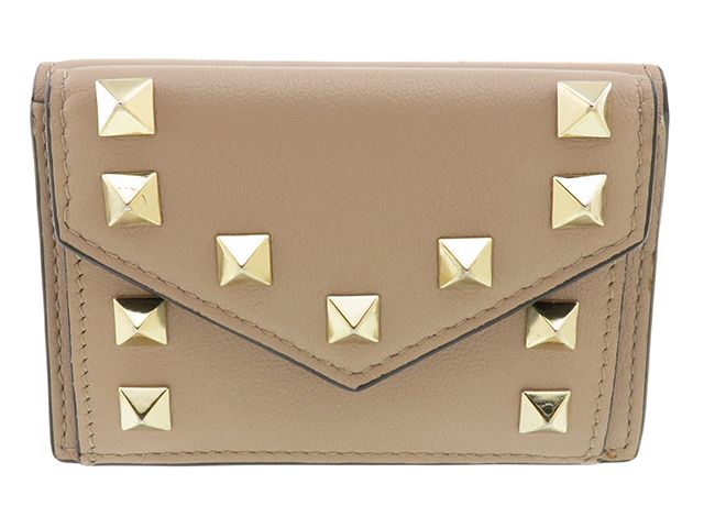 VALENTINO ヴァレンチノ ロックスタッズ コンパクトウォレット 三