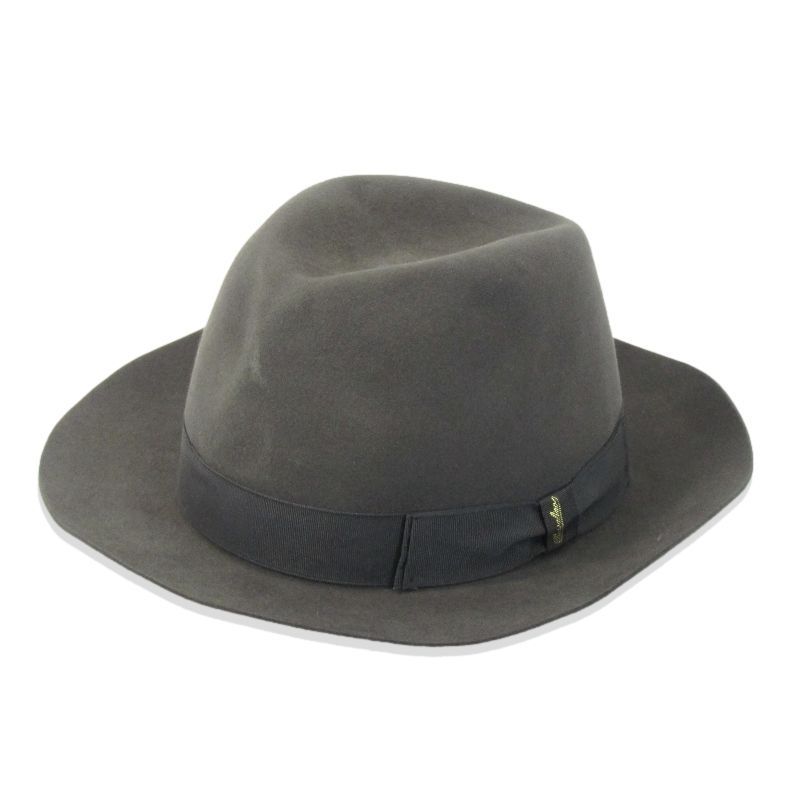 Borsalino ボルサリーノ フェルトハット ビーバー BEAVER 中折れ コルドナータ イタリー製 60 30013402