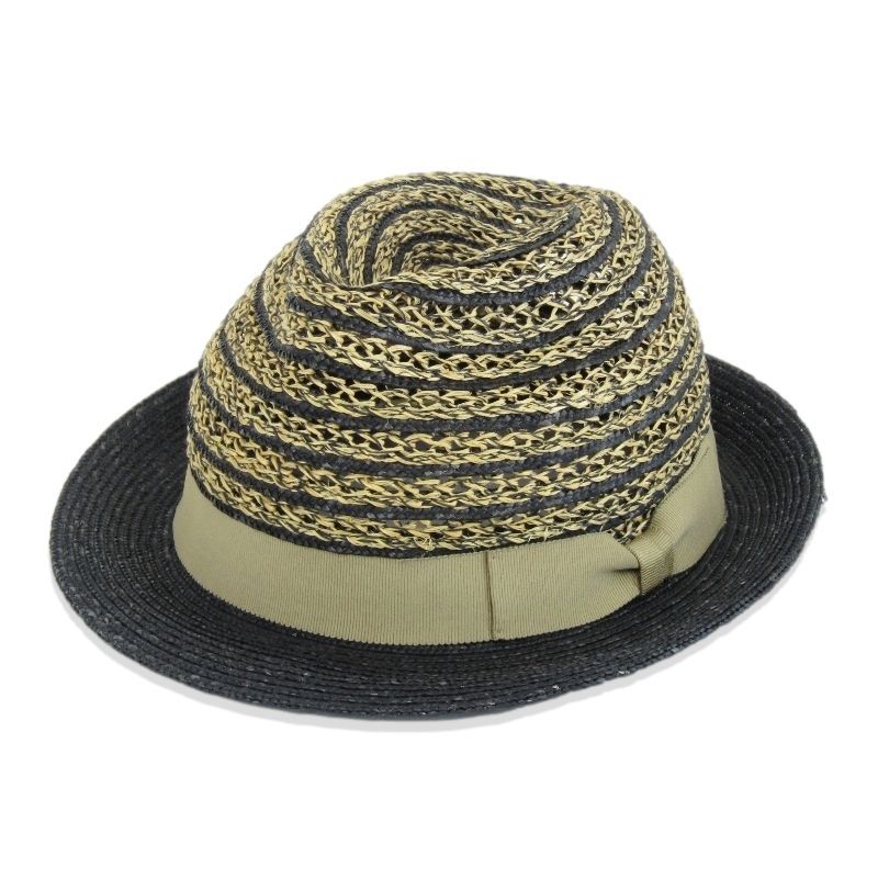 Borsalino ボルサリーノ ストローハット マニラ麻 140933-8075 天然草 