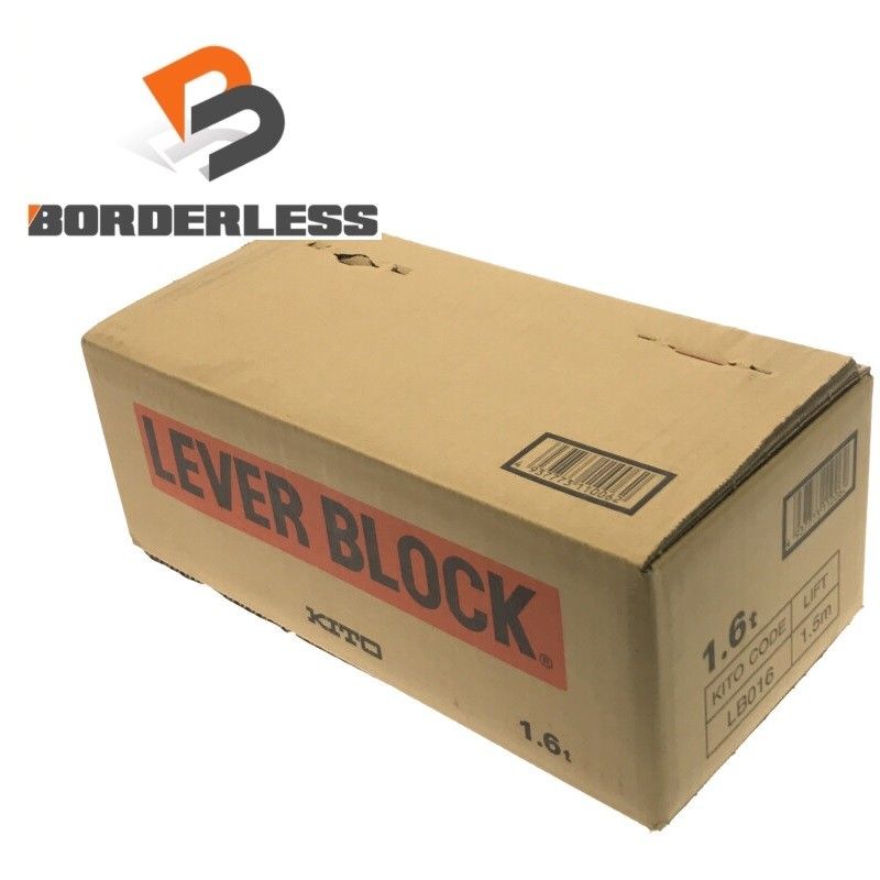 ☆未使用品☆KITO キトー レバーブロック L5型 LB016 荷重1.6t/1.6トン 揚程1.5m レバーホイスト ガッチャ129785