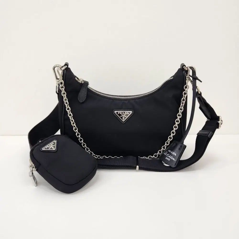 オンデ中古ブランド プラダ テスート リエディション リナイロン HOBO BAG クロスバック