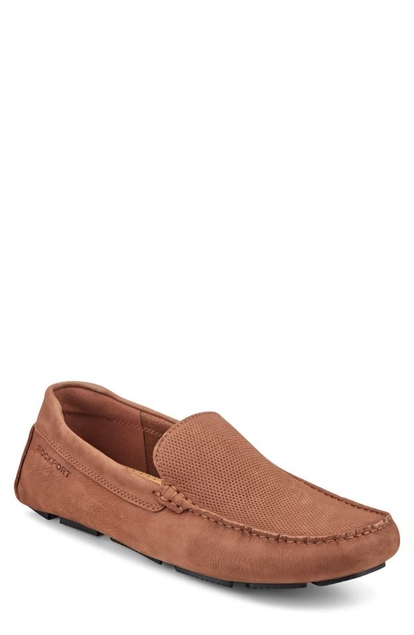 ロックポート メンズ シューズ サンダル ローファー Rockport Rodger Driving Loafer Medium Natural