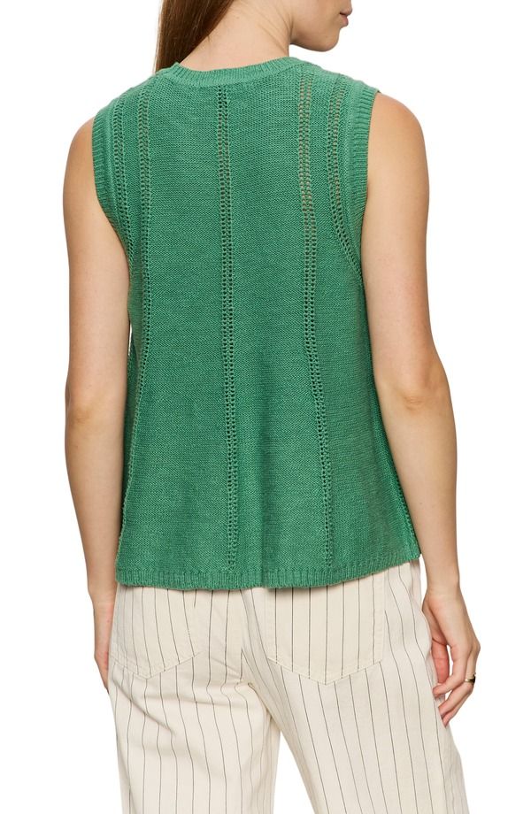 サンクチュアリー レディース アウター パーカー・スウェット ノースリーブ ニット Sanctuary Easy Pointelle Knit Sleeveless Top Green Juice グリーン サンクチュアリー レディース アウター パーカー・スウェット ノースリーブ ニット Sanctuary Easy Pointelle Knit Sleeveless Top Green Juice グリーン