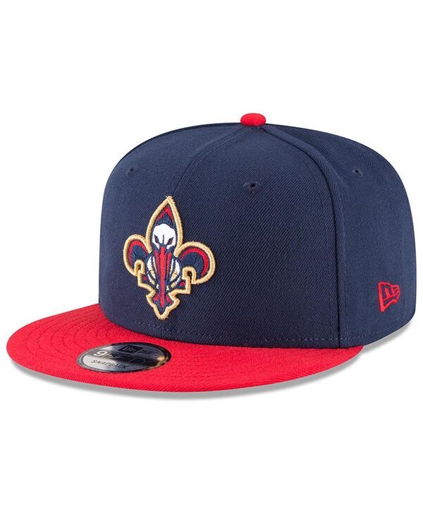 ニューエラ メンズ アクセサリー 帽子 New Era Mens Navy Red New Orleans Pelicans 2Tone 9FIFTY Adjustable Snapback Hat Navy Red ネイビー