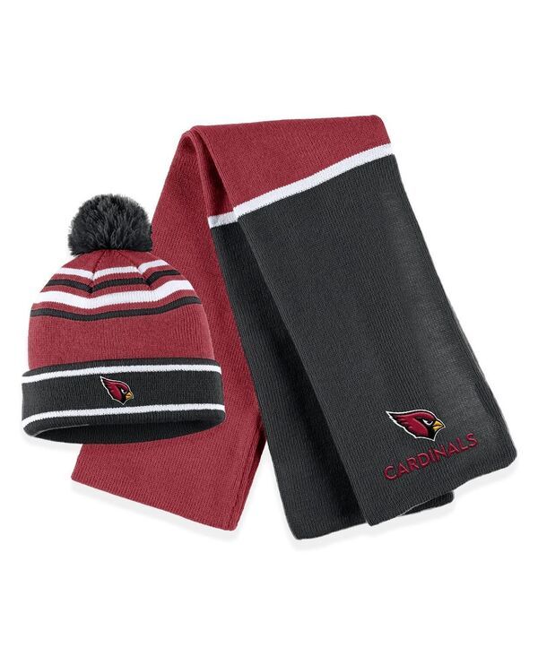 ウェア バイ エリン アンドルーズ レディース アクセサリー 帽子 カラーブロック ニット WEAR by Erin Andrews Womens Cardinal Arizona Cardinals Colorblock Cuffed Knit Hat wi