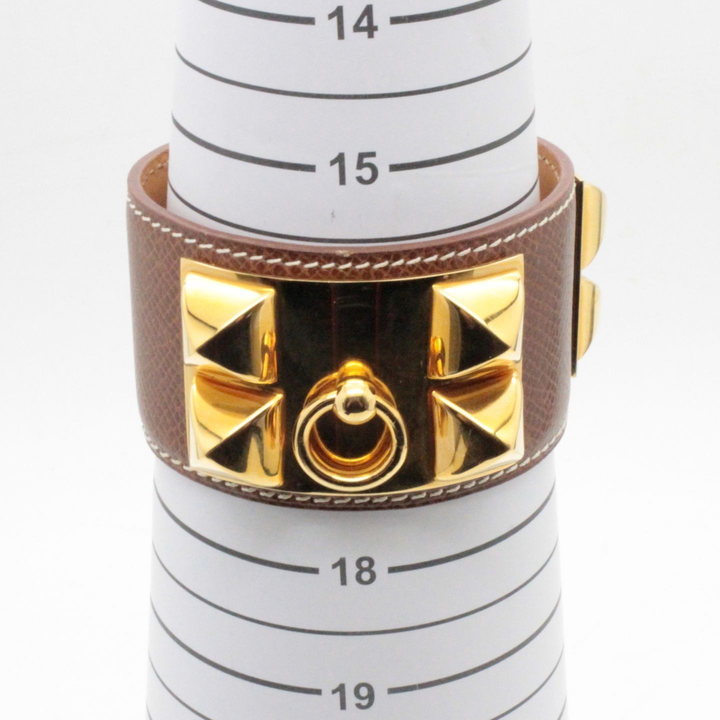エルメス コリエドシアン バングルブレスレット/ブラウン【美品