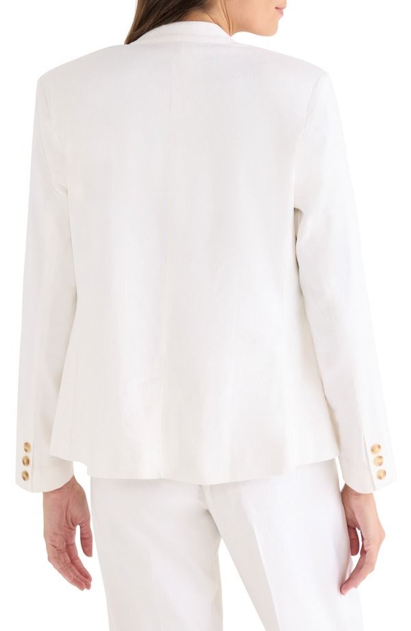 ニックプラスゾーイ レディース アウター ジャケット・ブルゾン ブレザー リネン NICZOEva Linen Blend Blazer Milk White ホワイト