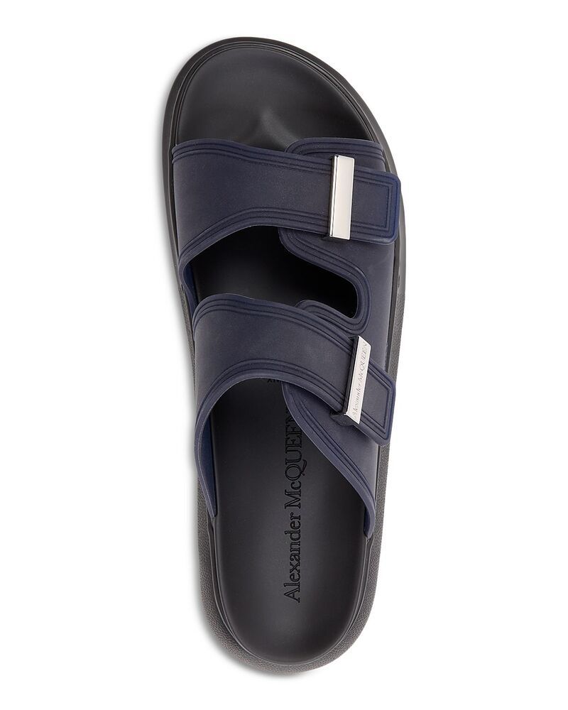 マックイーン メンズ シューズ サンダル McQueen Alexander Menslide Sandals Indigo インディゴ