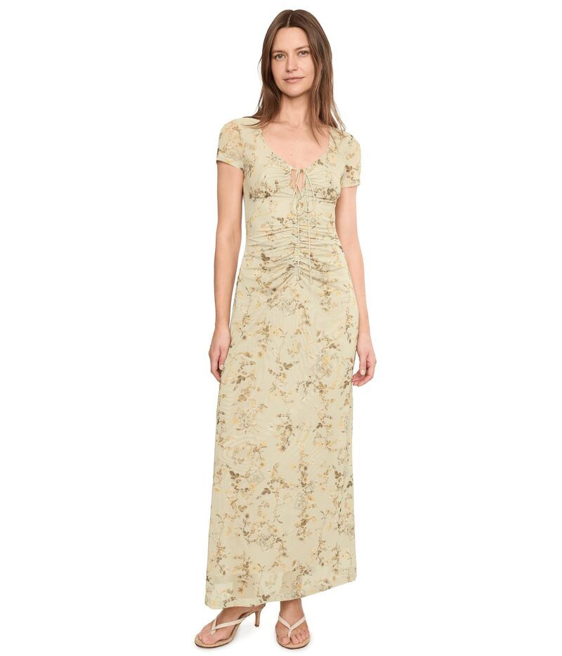 オールセインツ レディース トップス ワンピース メッシュ Allsaints Gabby Mesh Dress Carmel Stem Gre