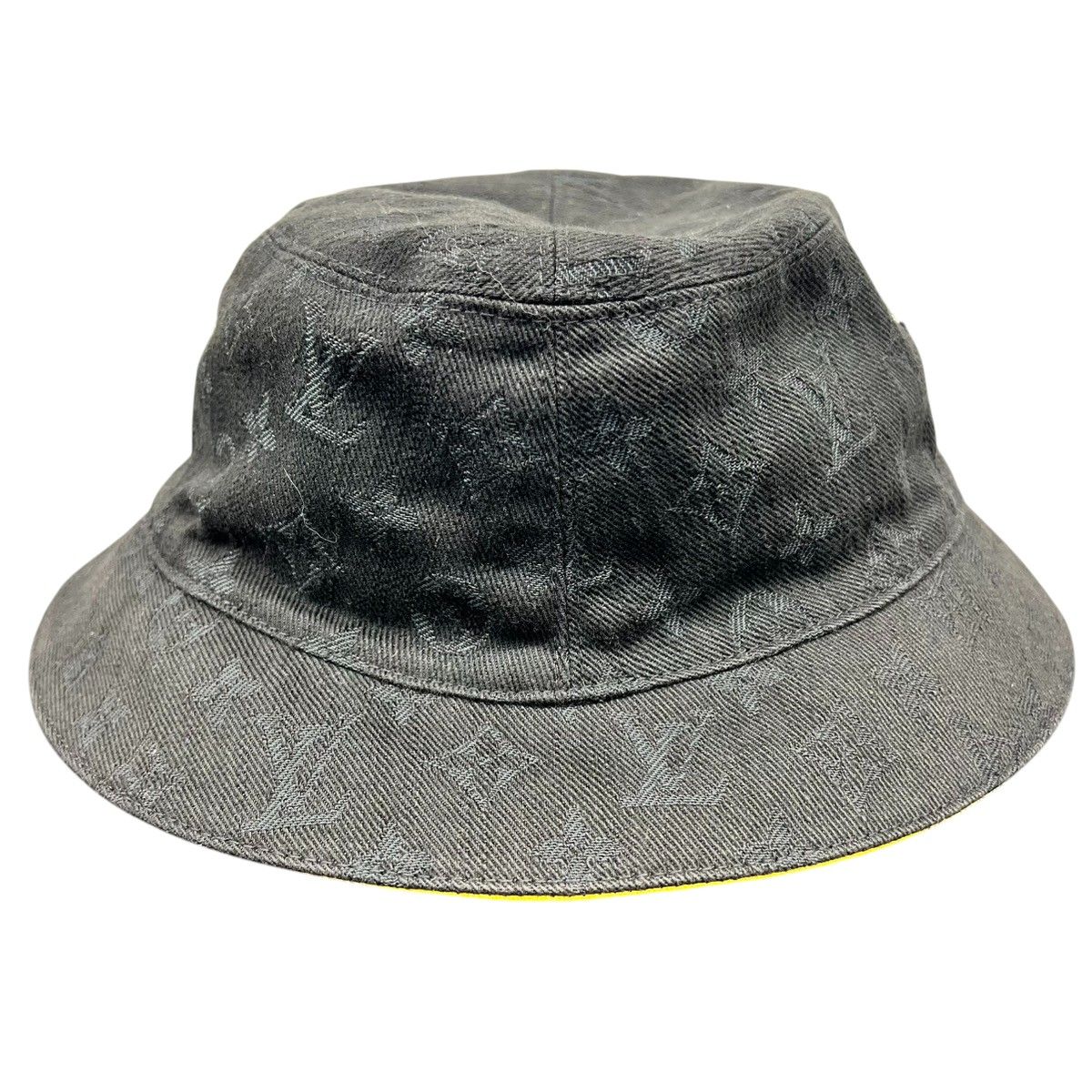 LOUIS VUITTON 極美品 ルイヴィトン シャポー モノグラムデニム バケット ハット M76209 モノグラム TO0230 コットン ブラック イエロー #L l帽子 ボブハット ヴィトン Aランク 中古 鑑定済 LOUIS VUITTON 極美品 ルイヴィトン シャポー モノグラムデニム バケット ハット M76209 モノグラム TO0230 コットン ブラック イエロー #L l帽子 ボブハット ヴィトン Aランク 中古 鑑定済