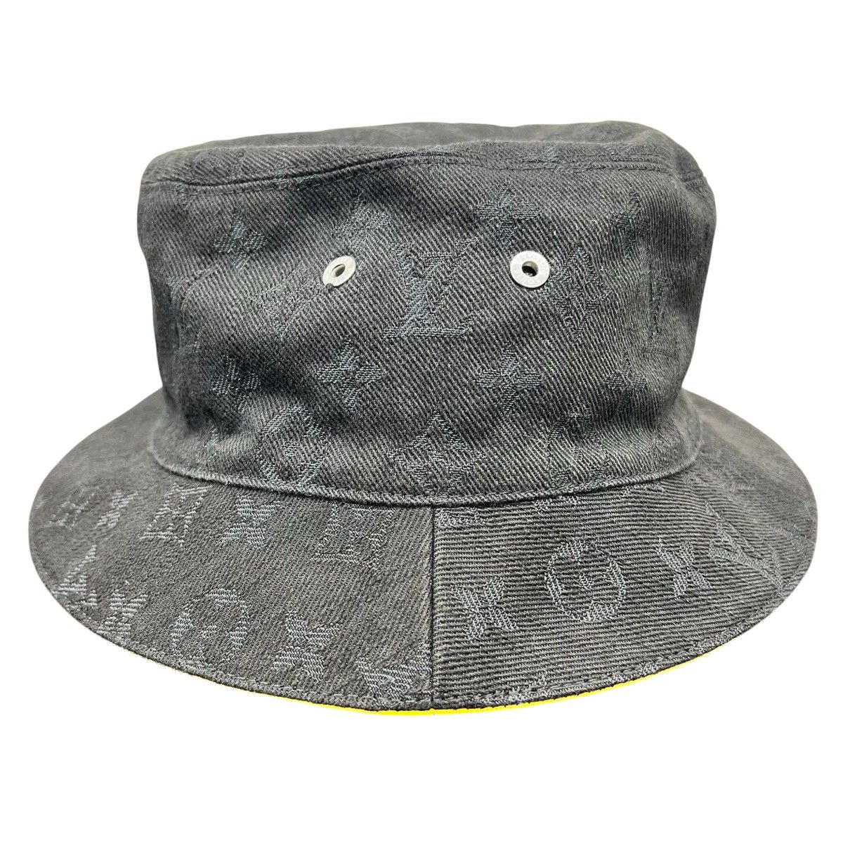 LOUIS VUITTON 極美品 ルイヴィトン シャポー モノグラムデニム バケット ハット M76209 モノグラム TO0230 コットン ブラック イエロー #L l帽子 ボブハット ヴィトン Aランク 中古 鑑定済 LOUIS VUITTON 極美品 ルイヴィトン シャポー モノグラムデニム バケット ハット M76209 モノグラム TO0230 コットン ブラック イエロー #L l帽子 ボブハット ヴィトン Aランク 中古 鑑定済