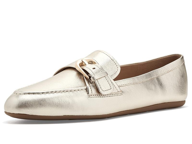 コールハーン レディース シューズ スリッポン・ローファー Cole Haan Grand Ambition Alette Buckle Loafersoft Gold Tumbl ゴールド