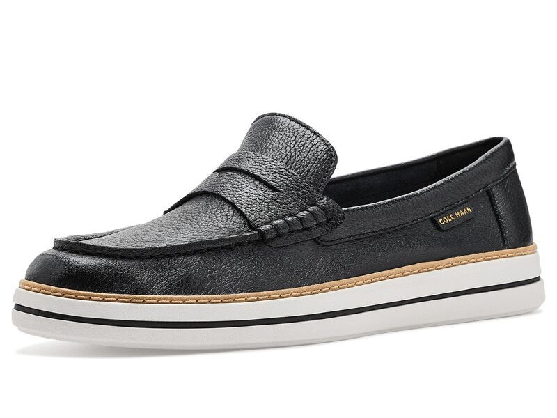 コールハーン レディース シューズ スリッポン・ローファー Cole Haan Pinch Longweekender Penny Black Leather ブラック