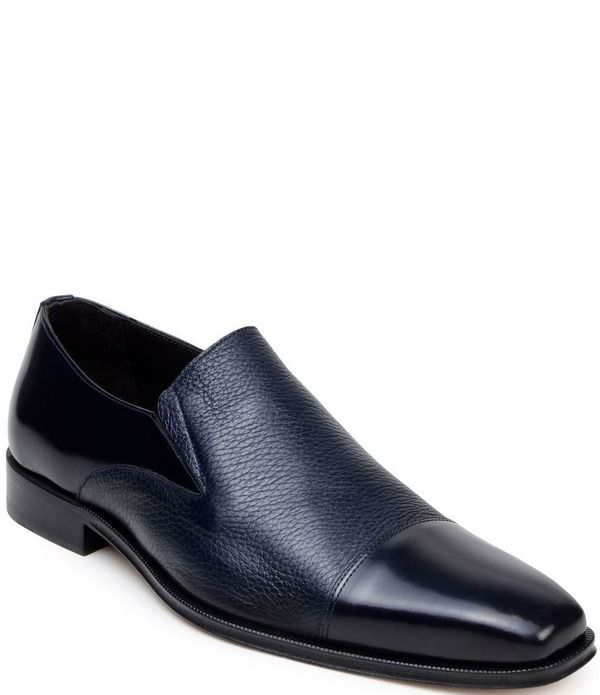 ベルヴェデール メンズ シューズ スリッポン・ローファー ダービー キャップ レザー Belvedere Mens Andreo Deerskin Leather and Italian Calf Leather Cap Toe Derby Dresshoes