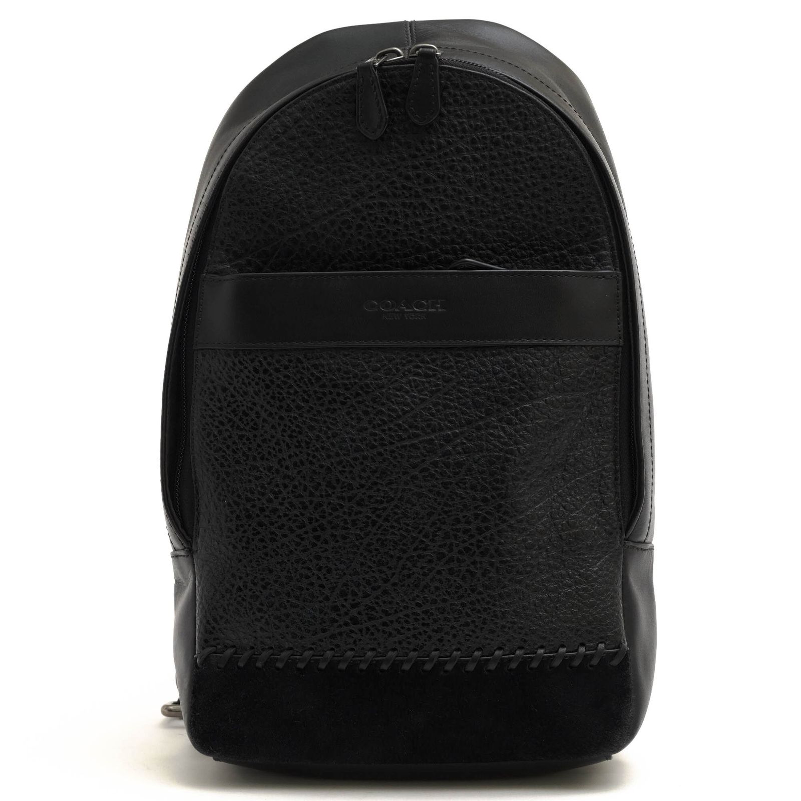 コーチ／COACH バッグ ショルダーバッグ 鞄 メンズ 男性 男性用 レザー 革 本革 ブラック 黒 F11236 CHARLES PACK WITH BASEBALL STITCH ベースボールステッチ チャールズ パック ボディバッグ シボ革 シュリン