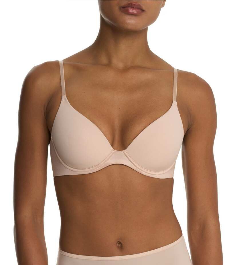 ナトリ レディース アンダーウェア ブラジャー Tシャツ Natori Soft Focus Comfort Convertible Demi TShirt Bra Light Mocha モカ