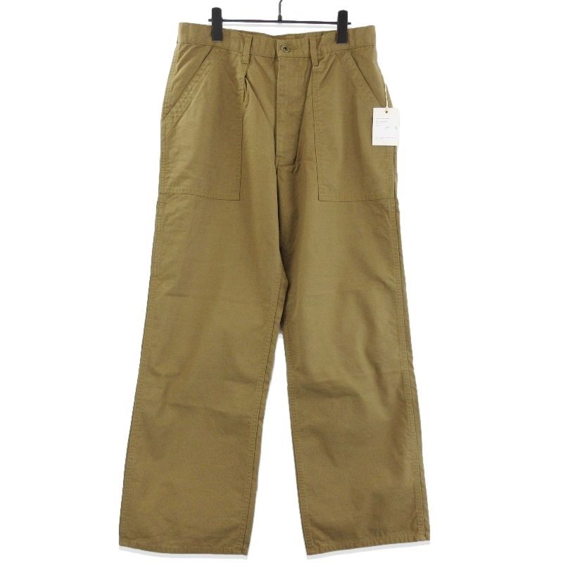 未使用 ULTERIOR アルテリア ウォッシュドコットンレーヨンシルクダックワークパンツ UPT74-LA230 KHAKI BEIGE カーキ 5 71015908