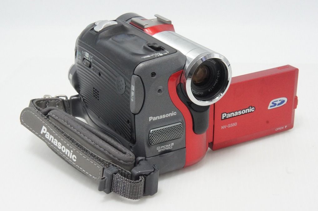 良品 Panasonic パナソニック NV-GS50K デジタルビデオカメラ レッド