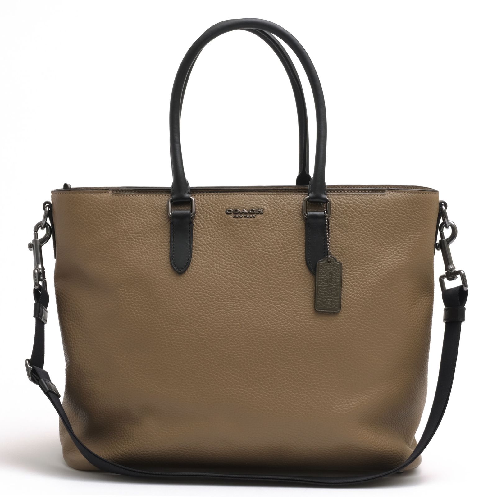 コーチ／COACH バッグ トートバッグ 鞄 ハンドバッグ メンズ 男性 男性用 レザー 革 本革 ベージュ C5813 Beckett Business Tote ベケット ビジネストート ノートPC収納可 シボ革 シュリンクレザー 2WAY ショルダーバ