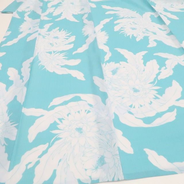 ❁tomihisa❁新品 撫松庵 セオアルファ 月下美人 洗える夏着物 仕付け