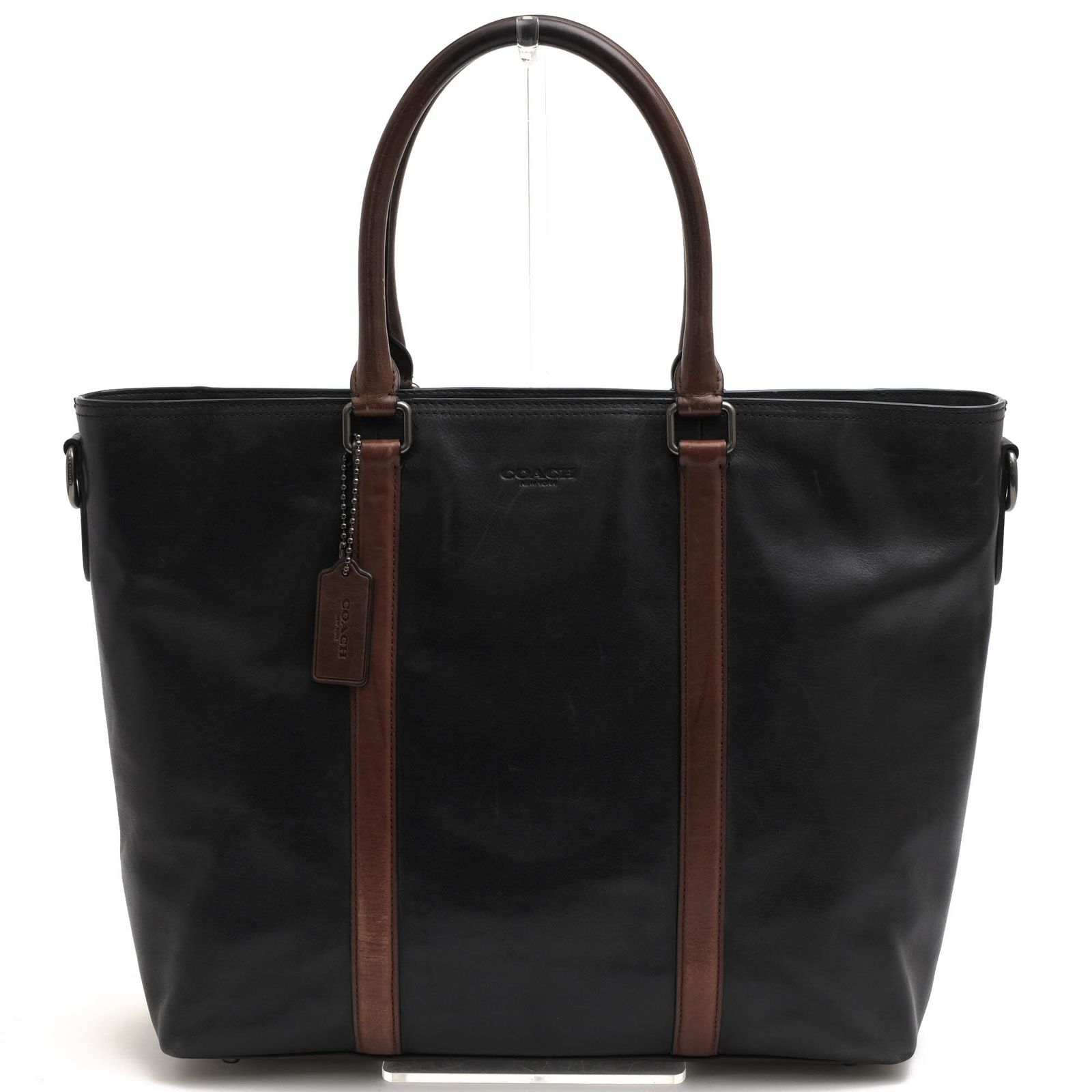 コーチ／COACH バッグ トートバッグ 鞄 ハンドバッグ メンズ 男性 男性用 レザー 革 本革 ブラック 黒 57285 Metropolitan メトロポリタン ノートPC収納可
