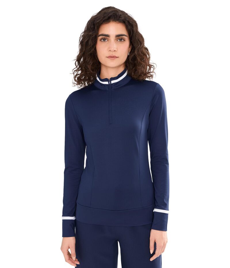 キャラウェイ レディース トップス シャツ カラーブロック Callaway Thermalong Sleeve Colorblock Topeacoat