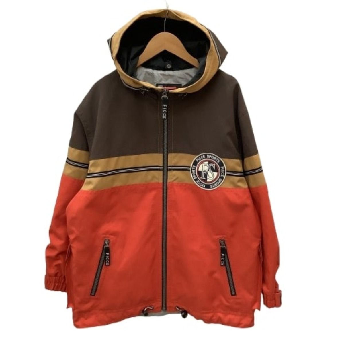 ♪♪FICCE SPORTS フィッチェ スポーツ メンズ ジャケット ジャンパー SIZE L オレンジ