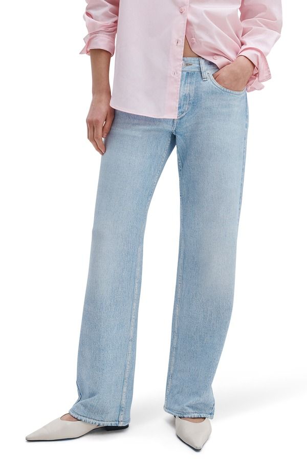 ラグアンドボーン レディース ボトムス デニムパンツ ワイドレッグ パイル コットン ジーンズ rag bone rb Miramar Saige Mid Rise Wide Leg Cotton Terry Sweatpant Jeans Aria