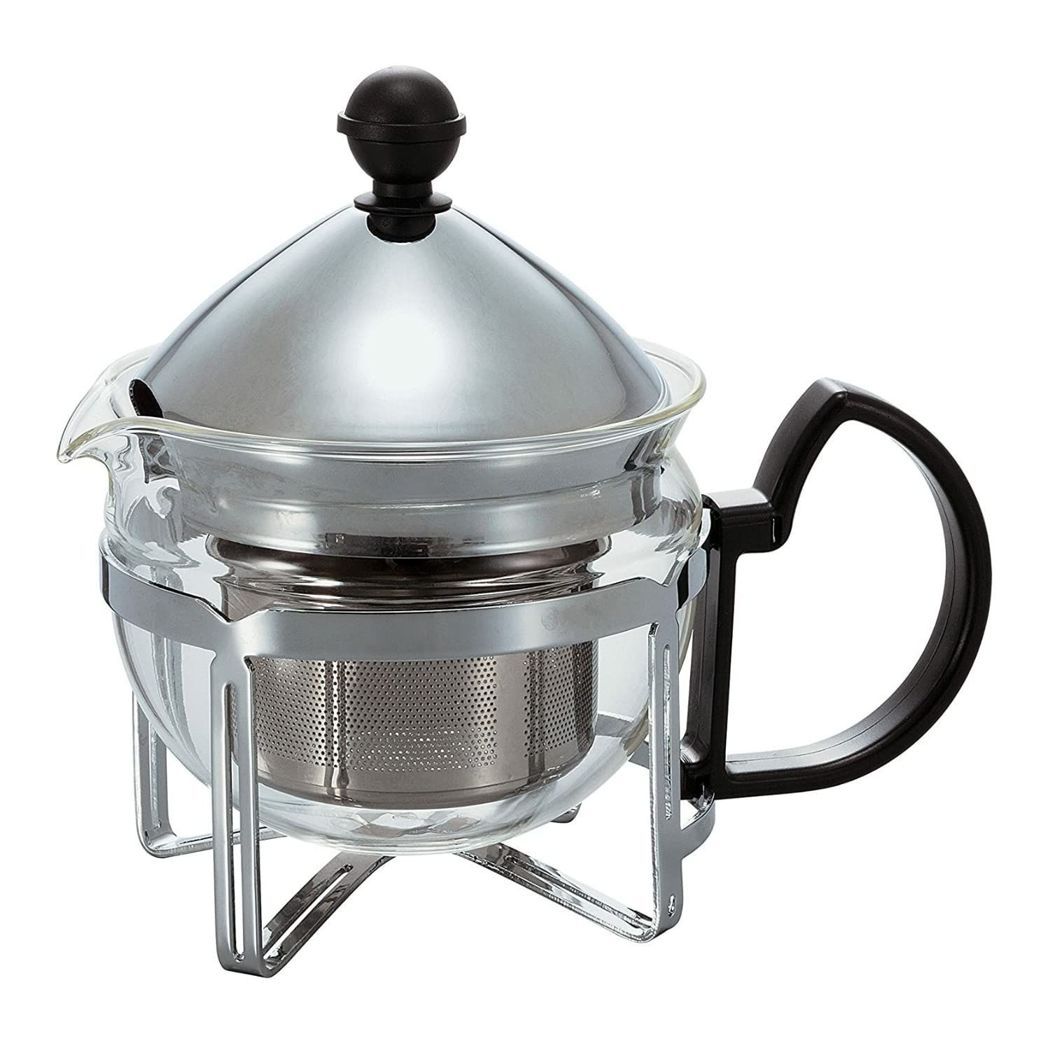 HARIO (ハリオ) 茶王 2人用シルバー プレゼント ギフト 贈り物 CHAN-2SV [シルバー] [300mL] [引き上げ式]