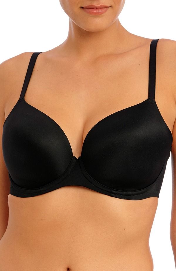 フレイヤ レディース トップス Tシャツ Freya Undetected Underwire Convertible TShirt Bra Black ブラック