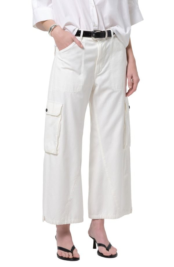 シチズンズ オブ ヒューマニティ レディース ボトムス カジュアルパンツ アンクル Citizens of Humanity Thassos Twisted Seam Ankle Utility Pants Pashmina Off White オフホワイト