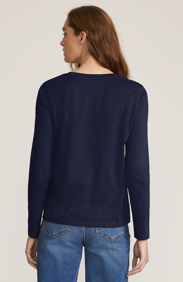 ランズエンド レディース トップス Tシャツ Vネック コットン Lands End Relaxed Supima Cotton Long Sleeve VNeck TShirt Radiant Navy ネイビー ランズエンド レディース トップス Tシャツ Vネック コットン Lands End Relaxed Supima Cotton Long Sleeve VNeck TShirt Radiant Navy ネイビー