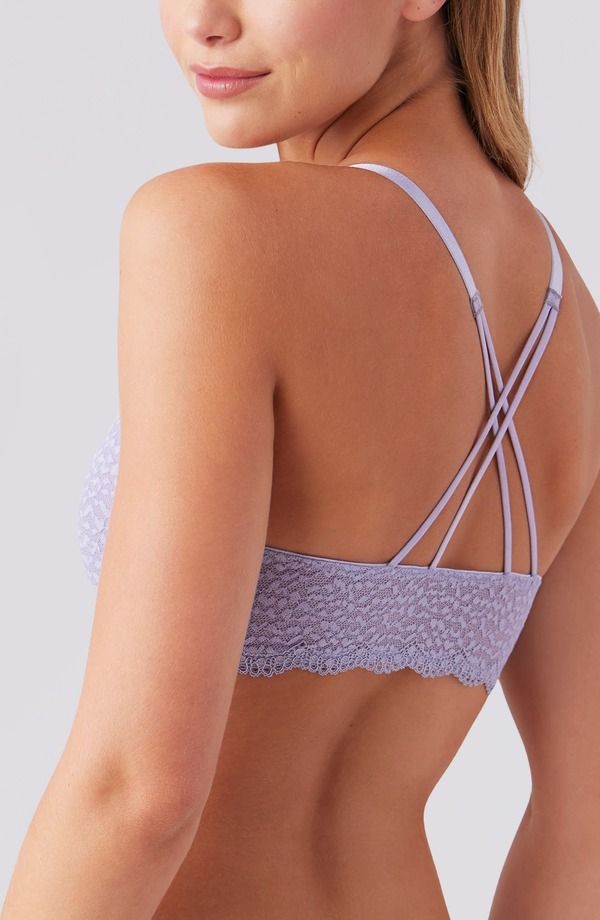ビーテンプティッド レディース トップス Tシャツ btemptd by Wacoal Untamed Underwire Front Close TShirt Bra Lavender Gray グレー
