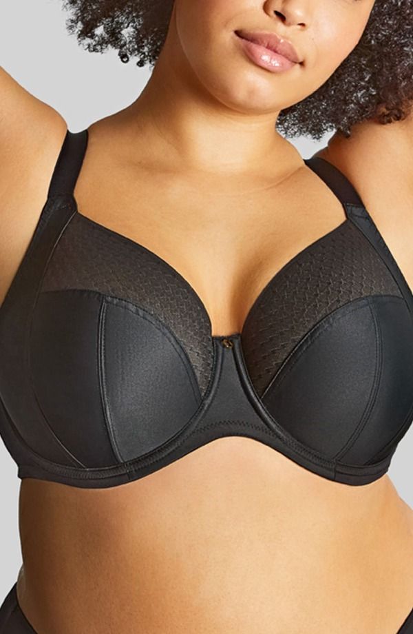 パナシェ レディース アンダーウェア ブラジャー Panache Bliss Underwire Stretch Side Support Bra Noir