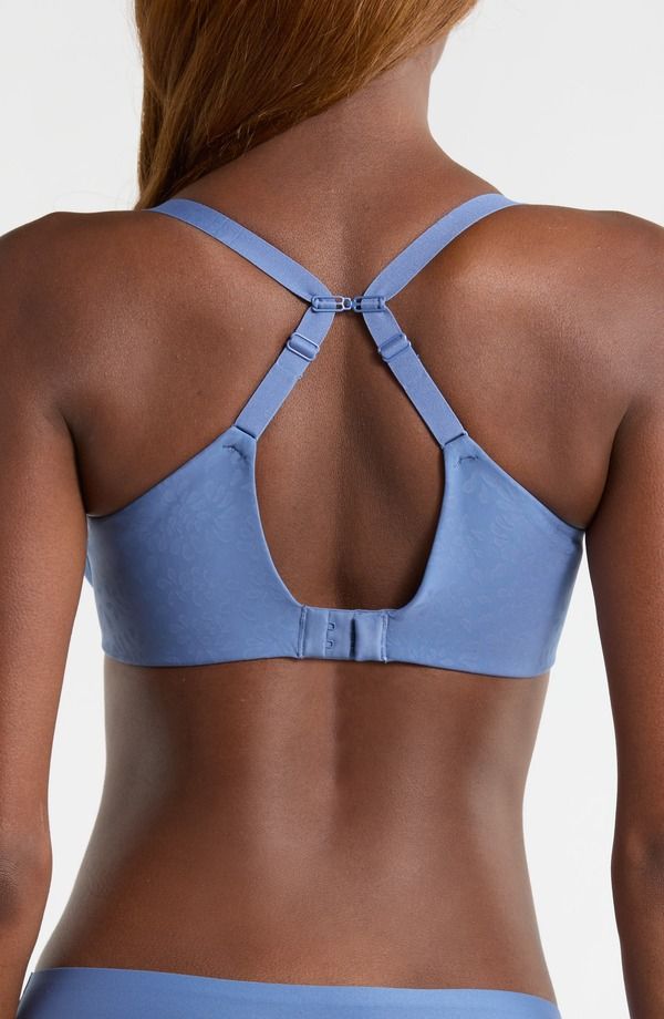 シャンテル レディース トップス Tシャツ Chantelle Lingerie Comfort Chic Back Smoothing TShirt Bra Storm Blue ブルー