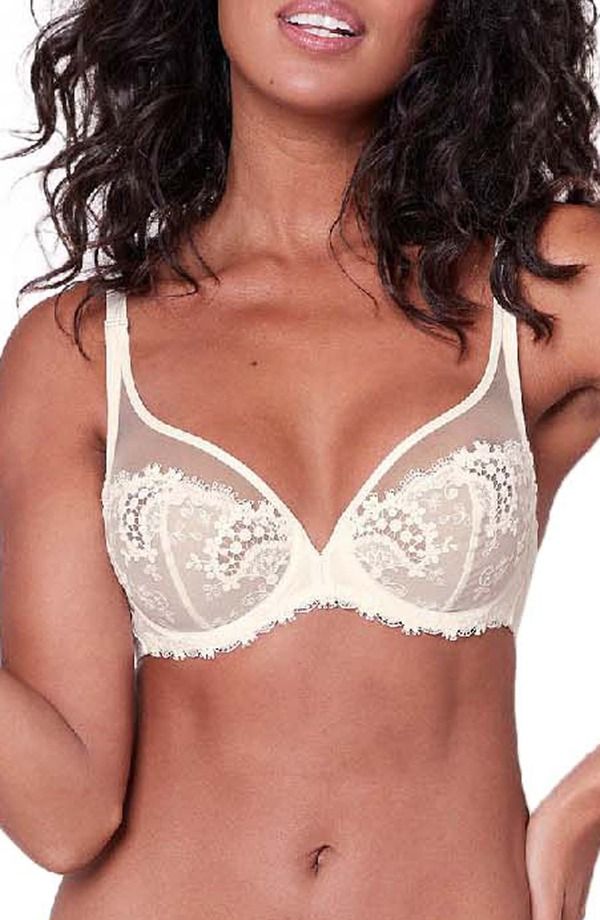 シモーヌペレール レディース アンダーウェア ブラジャー Simone Perele Wish Underwire Plunge Bra Ivory アイボリー