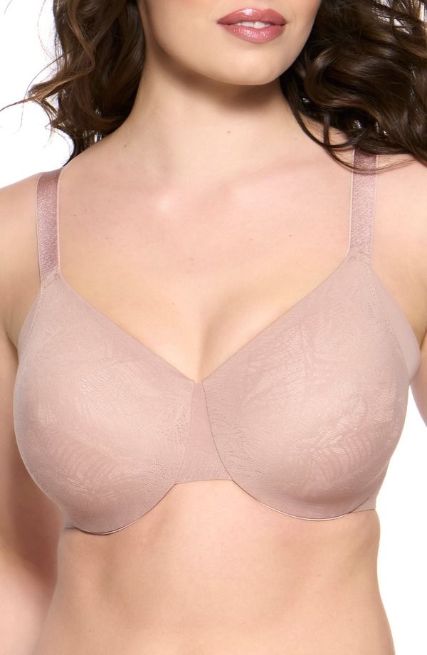 フェリナ レディース アンダーウェア ブラジャー ミニ Felina Jessamine Underwire Minimizer Bra Rose Tan タン