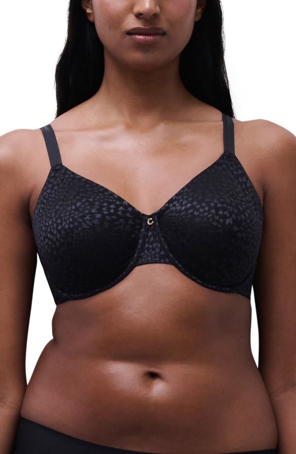 シャンテル レディース アンダーウェア ブラジャー ミニ Chantelle Lingerie Magique Underwire Back Smoothing Minimizer Bra Black ブラック