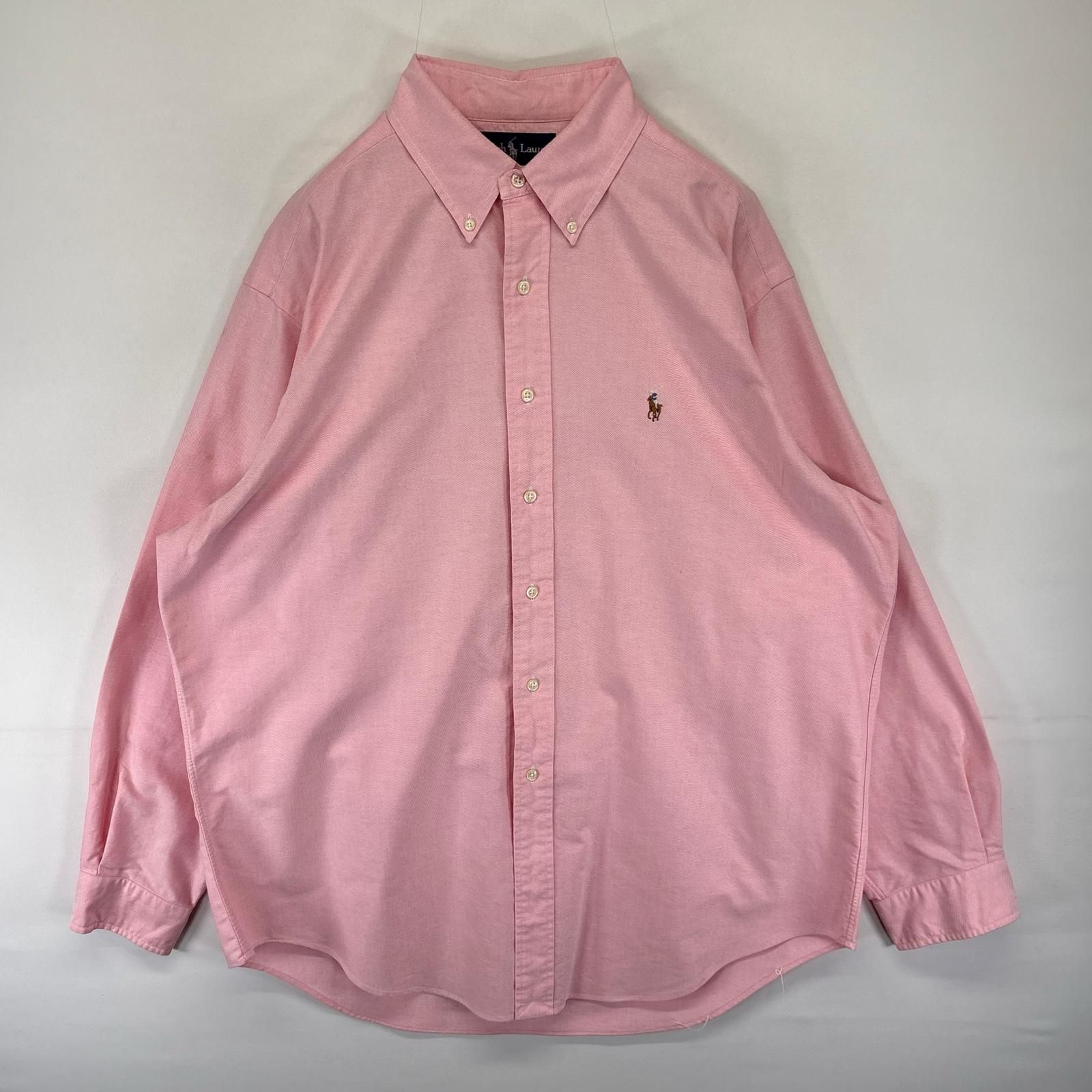 古着 ラルフローレン Ralph Lauren 長袖シャツ ボタンダウン ワン 