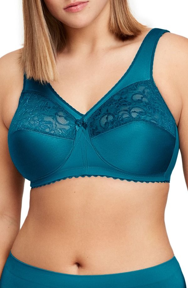 グラマライズ レディース アンダーウェア ブラジャー Glamorise MagicLift Original Support Bra Dark Teal ティール