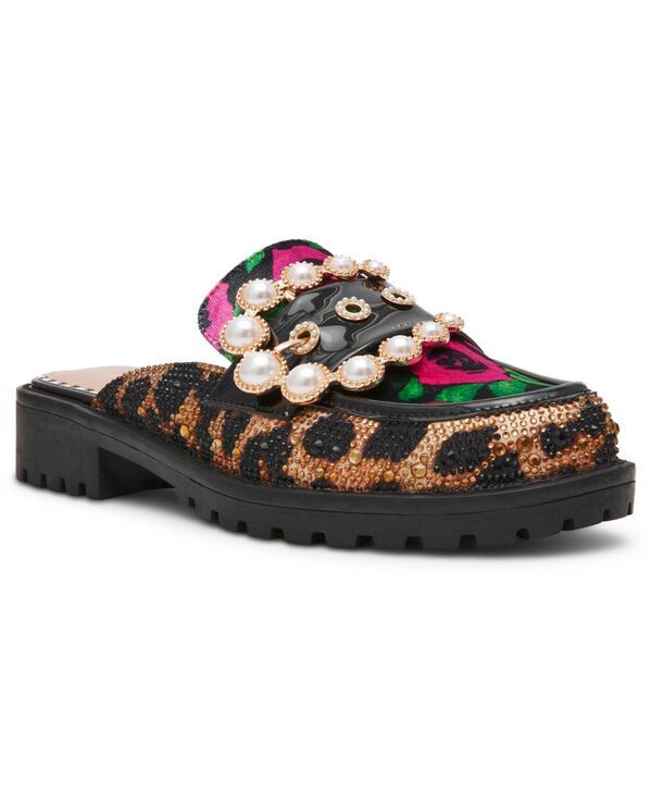 ベッツィジョンソン レディース シューズ スリッポン・ローファー Betsey Johnson Womens Barton SlipOn Mules PinkGreen Multi ピンク