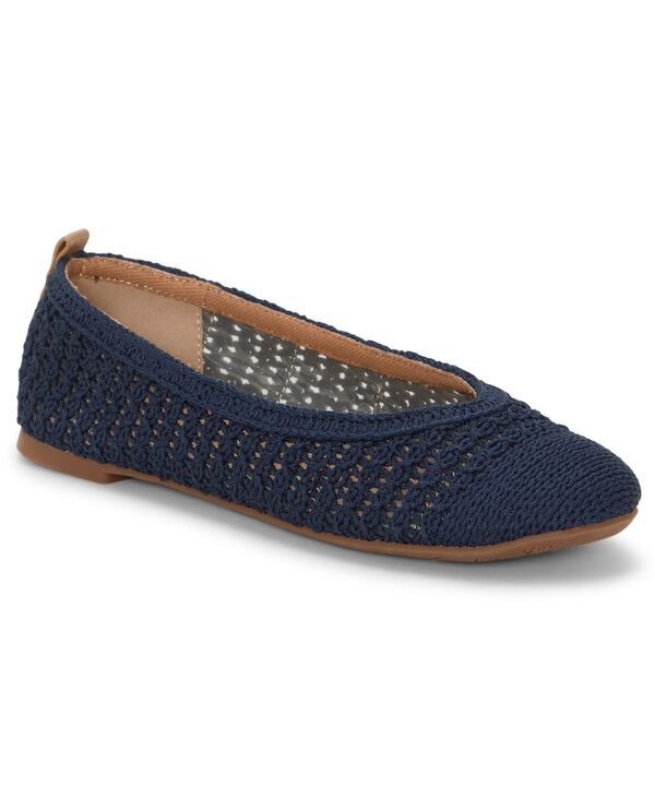 ラッキーブランド レディース シューズ パンプス Lucky Brand Womens Emmielu Woven Ballet Flats Navy Blazer Knit ネイビー