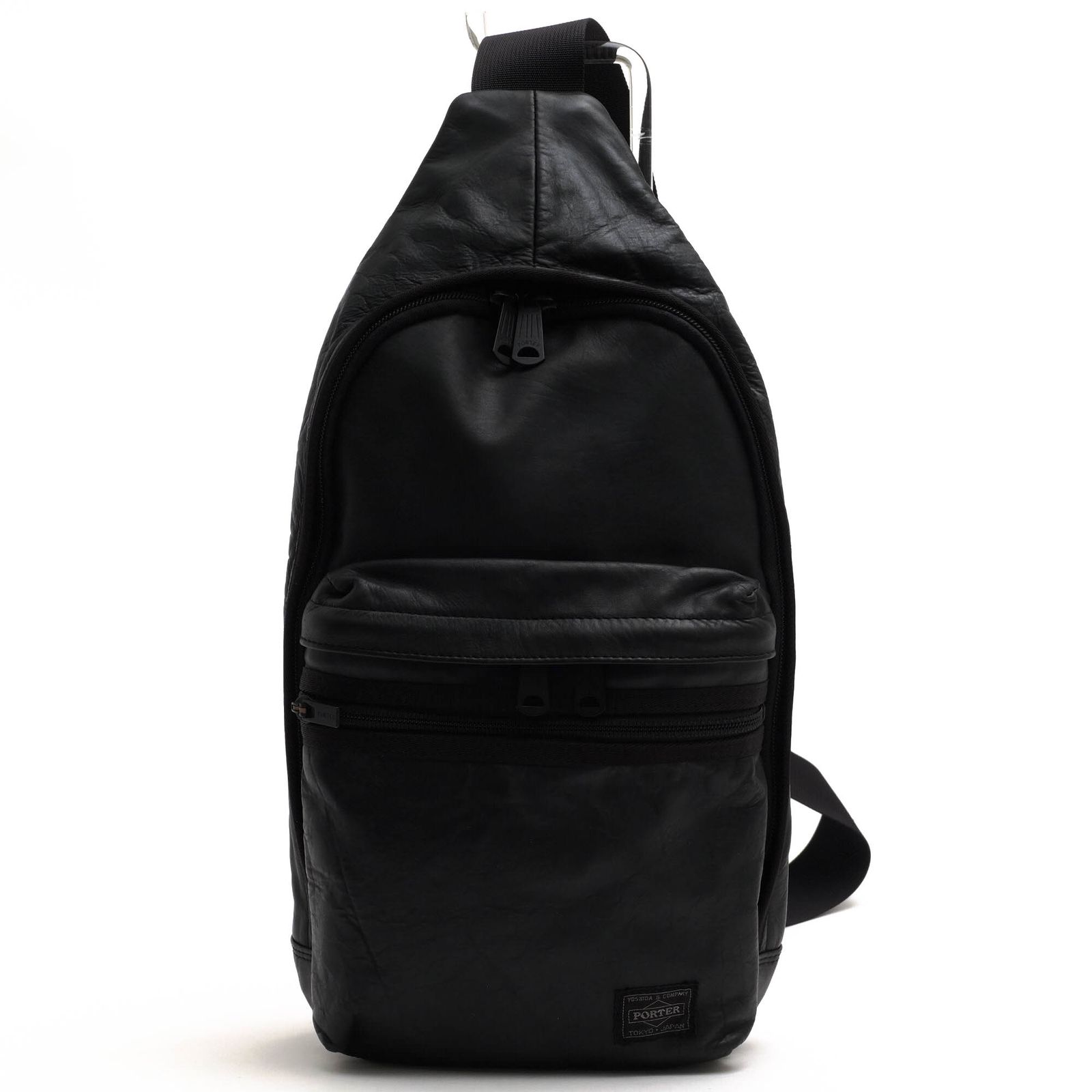 ポーター 吉田カバン／PORTER バッグ ショルダーバッグ 鞄 メンズ 男性 男性用 レザー 革 本革 ブラック 黒 023-03799 ALOOF SLING SHOULDER BAG アルーフ ボディバッグ
