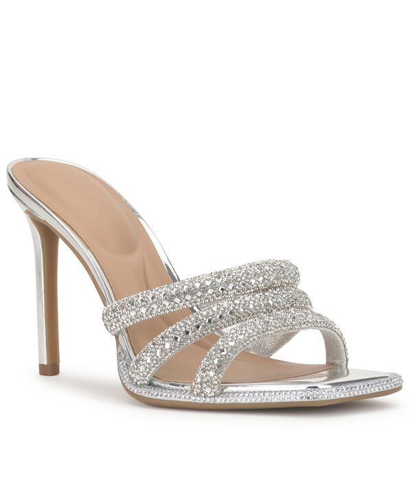 アイエヌシー インターナショナル コンセプト レディース シューズ サンダル ヒール INC International Concepts Womens Tansie Bling Stiletto Heel Sandalsilver シルバー