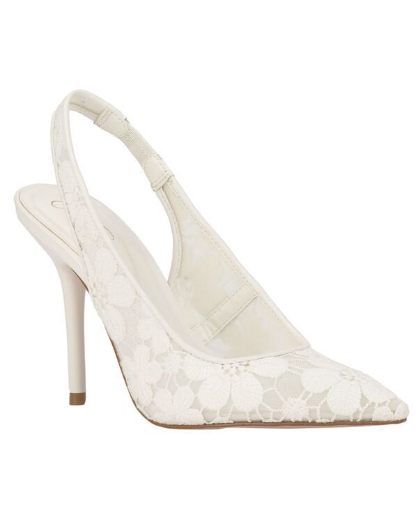 ジェシカシンプソン レディース シューズ パンプス メッシュ Jessica Simpson Womens Liliere Mesh PointedToe Slingback Pumps Bright White Dainty Floral Mesh ホワイト 30,800円